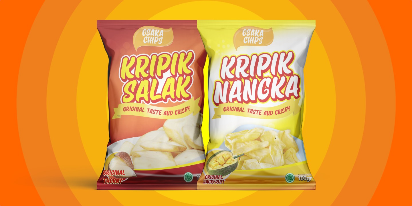 Osaka Chips Extrude Font preview